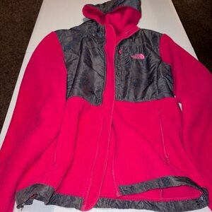 The North Face Fuchsia and Charcoal Jacket